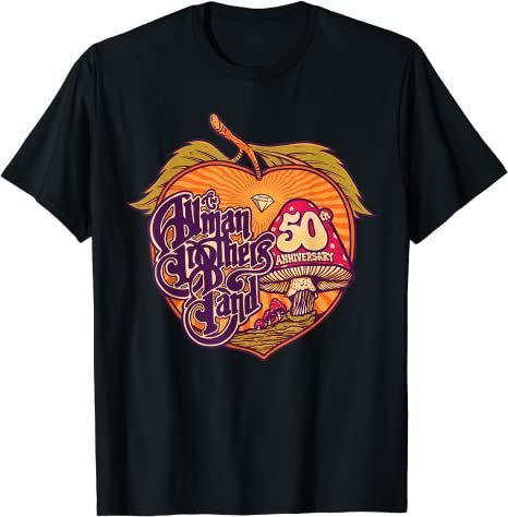 Allmans Art Brothers Vintage Band 50Th Anniversary T-Shirt