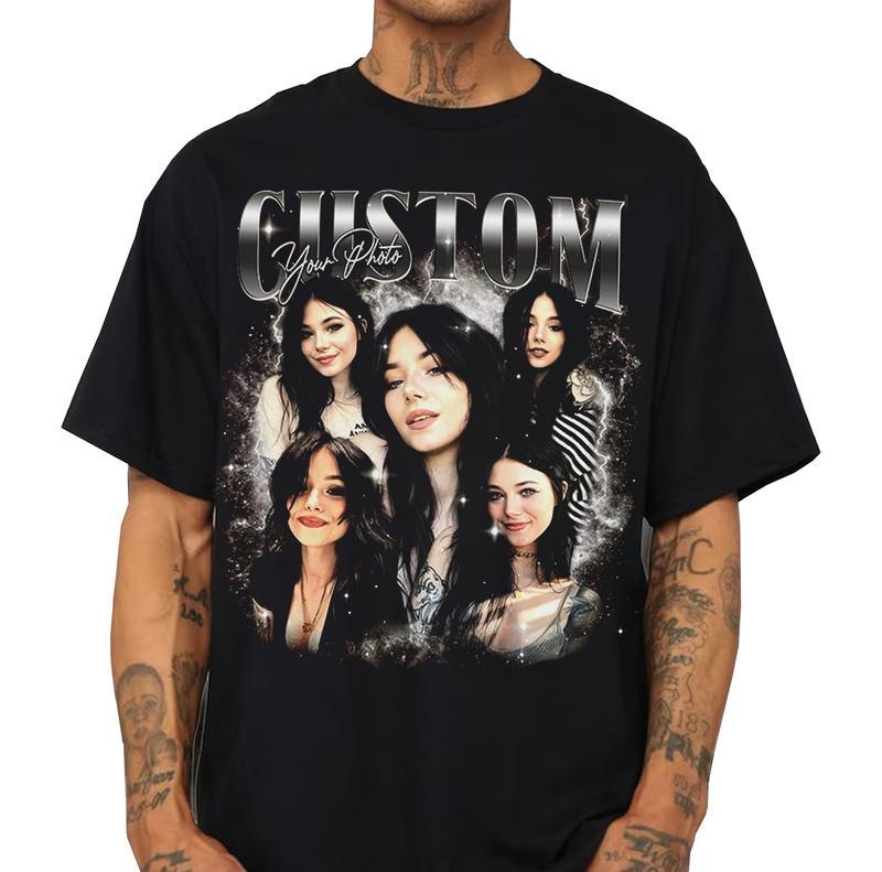 Custom Photos Vintage Bootleg T-Shirt