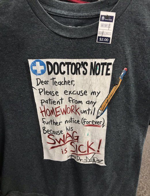 Doctors Note T-Shirt Outfit