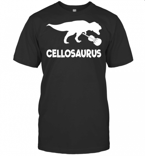 Funny Cellosaurus Cello Dinosaur T Shirt (Cello Shirt)