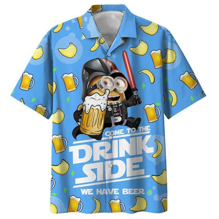 Amazing Hawaiian Shirt – Sw – Minion Darth Vader With Beer