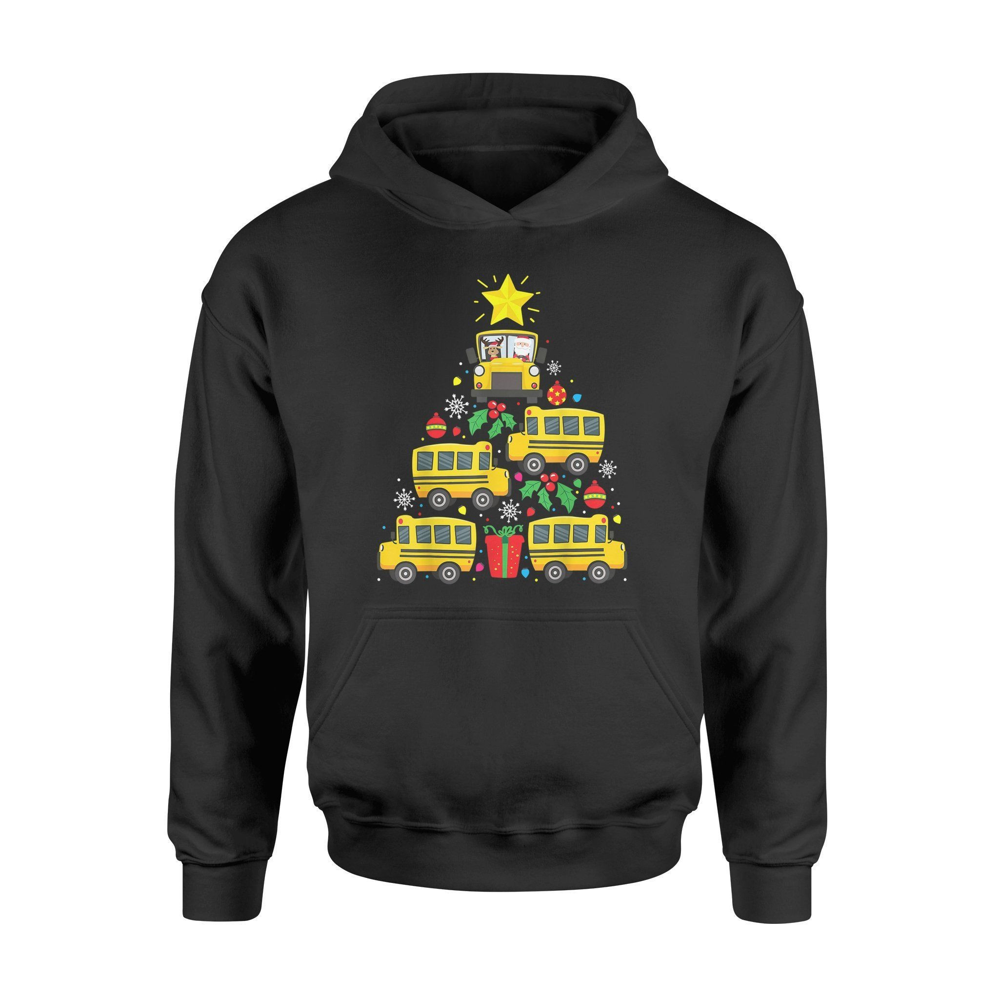 School Bus Driver Christmas Tree Shirt Ornament Decor – Standard Hoodie