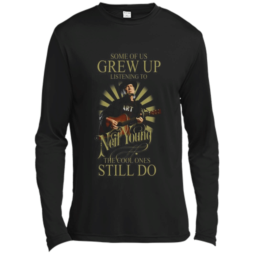 Some Of Us Grew Up Listening To Neil Young The Cool Ones Still Do Shirt – Canvas Long Sleeve T-Shirt