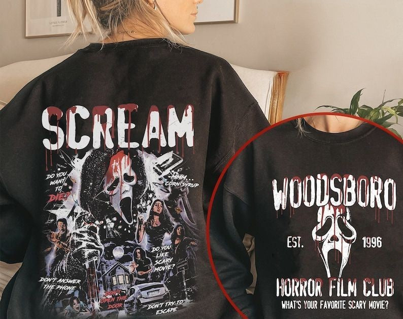 Two-Sided Woodsboro Scream Sweatshirt