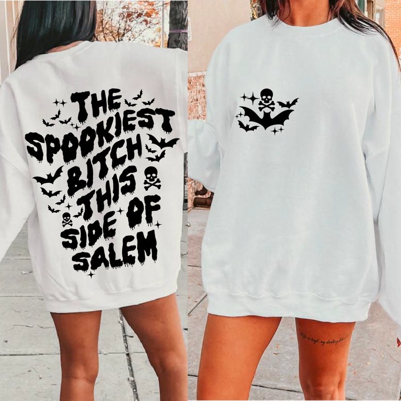 Halloween Letter Print Sweatshirt