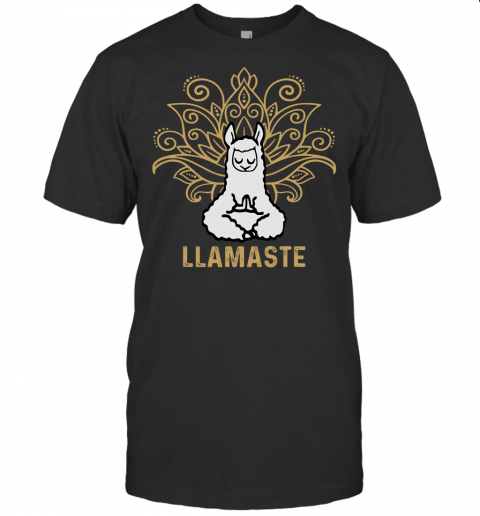 Llamaste Yoga Gift For Men Women Kids Lover Llama Yoga T Shirt