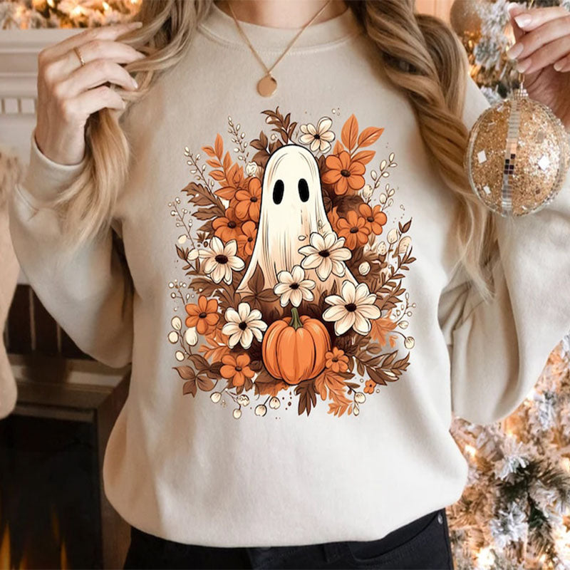 Fall Floral Ghost Sweatshirt