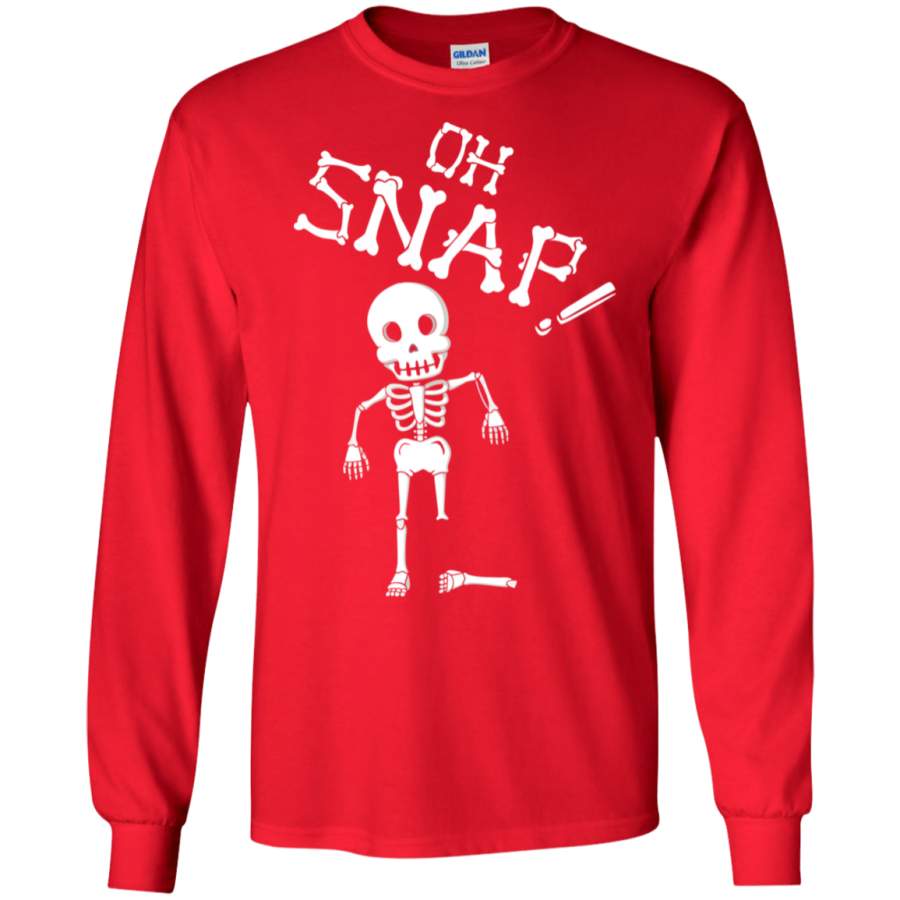 Halloween Shirt Adult Oh Snap – Funny Skeleton Halloween Sweatshirt