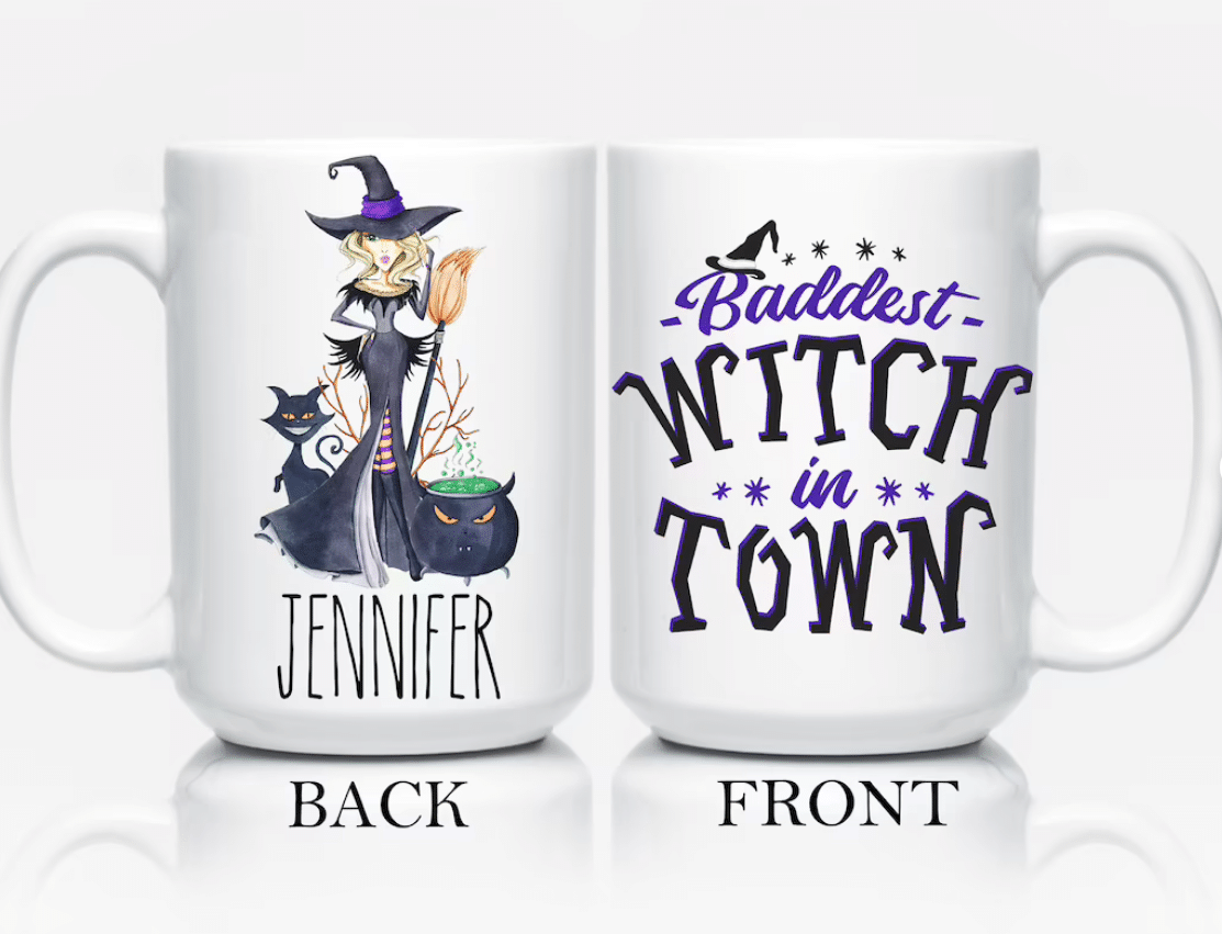 Baddest Witch In Town Halloween Mug