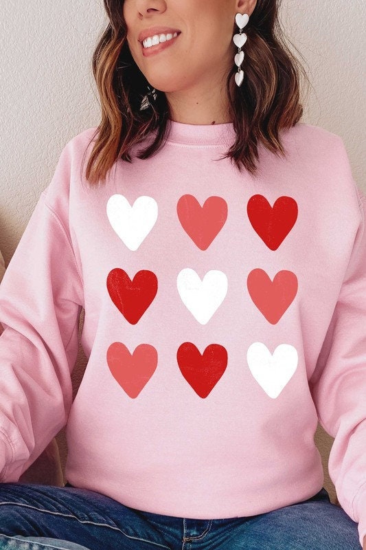 Womens Valentine Sweatshirt  Women Valentines Day Shirt  Valentine’s Day Gifts for her Valentines Shirt Valentines Sweater Heart sweatshirt