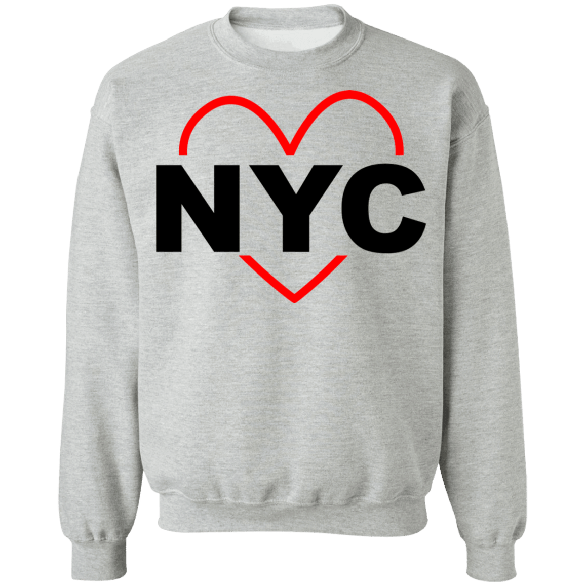 Love Nyc Red Black Fonts Sweatshirt