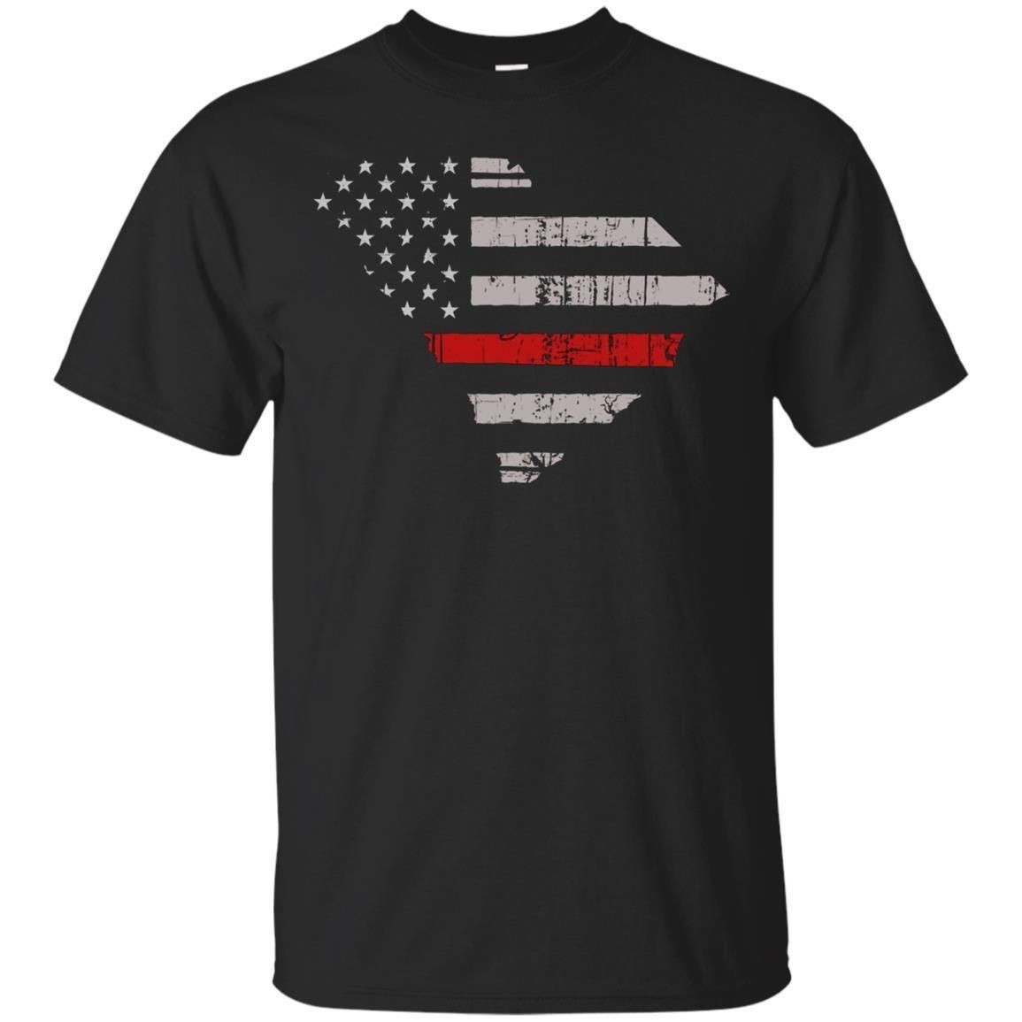 South Carolina Thin Red Line Firefighter Fireman Hero Shirt