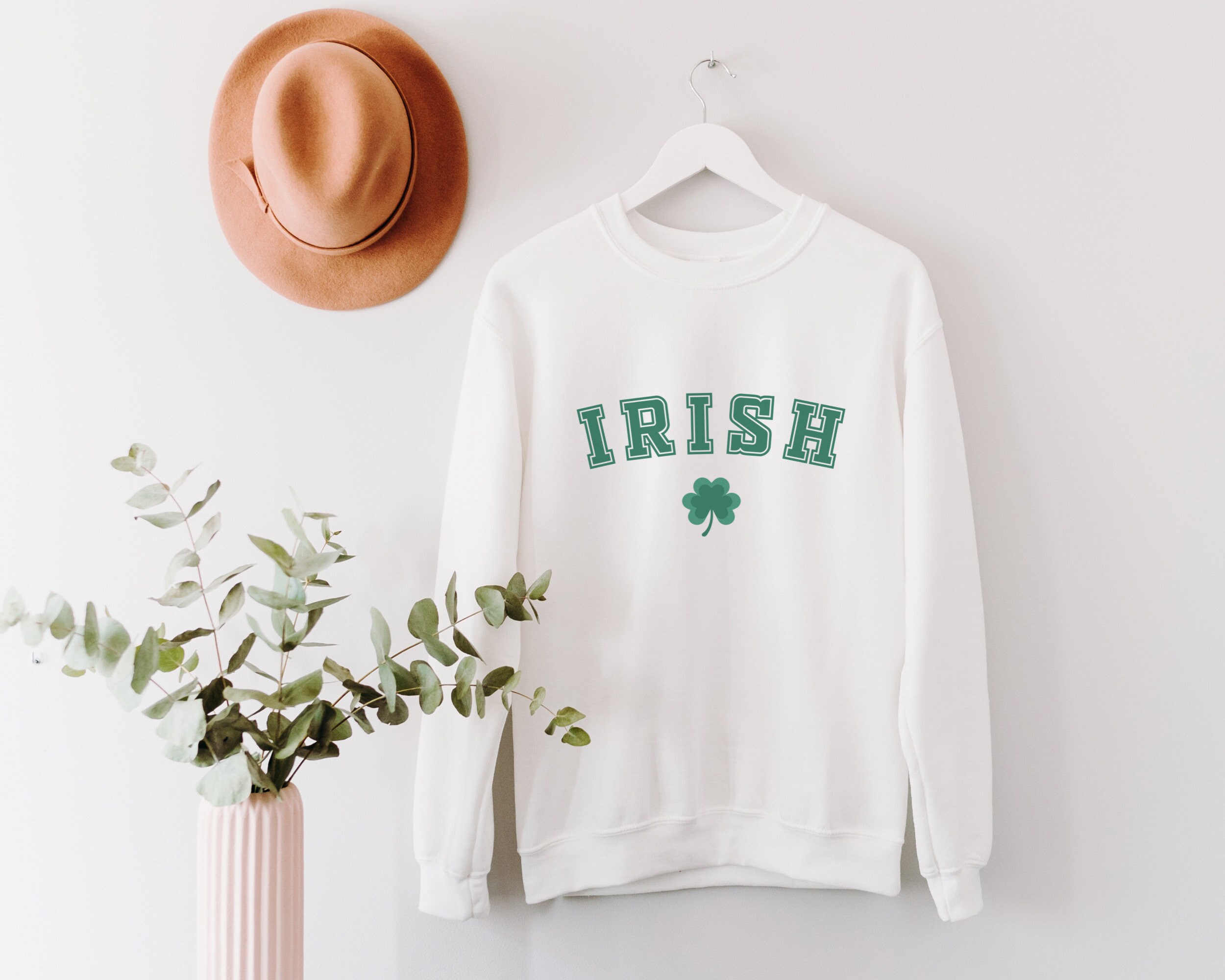 Irish Shamrock Sweatshirt St Patrickâs Day Crewneck St Pattys Day Sweater Irish Shirt St Paddyâs Day Bar Shirt Irish Pub Sweatshirt