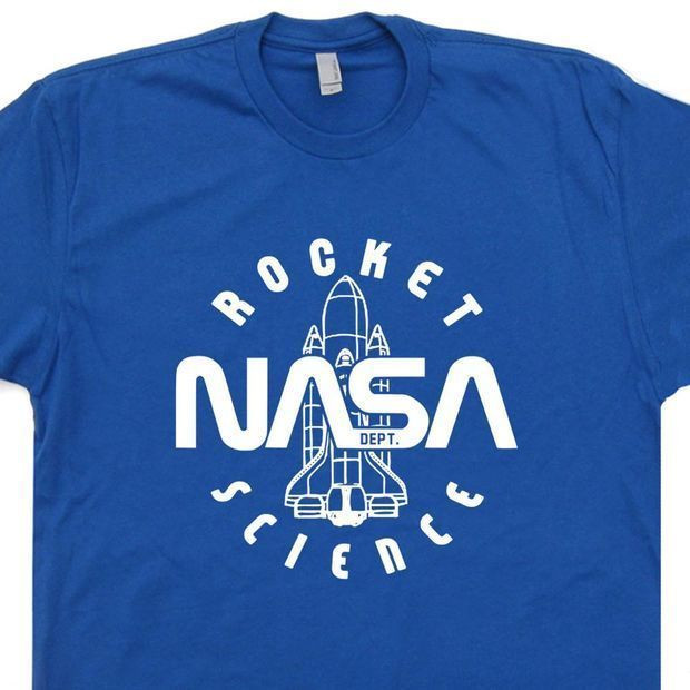 Nasa Vintage Shirt Rocket Science T Cool Geek Shirt Nasa Logo Shirt