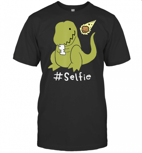 T Rex Taking Selfie Dinosaur Dino Cool Cute Humorous Funny T Shirt