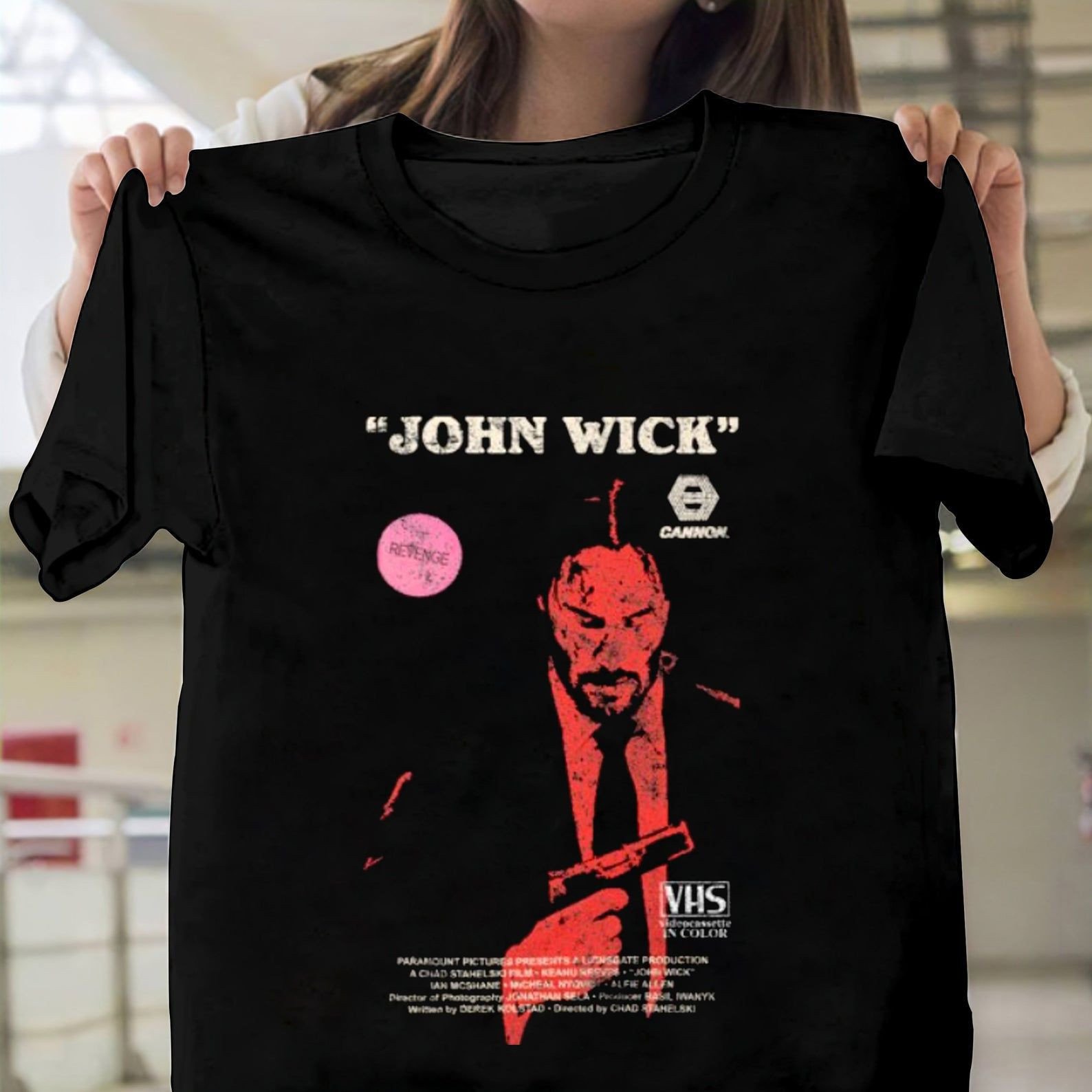 John Wick Retro Vintage Poster Graphic T For And John Wick Shirt Keanu Reeves Shirt Unisex Shirt