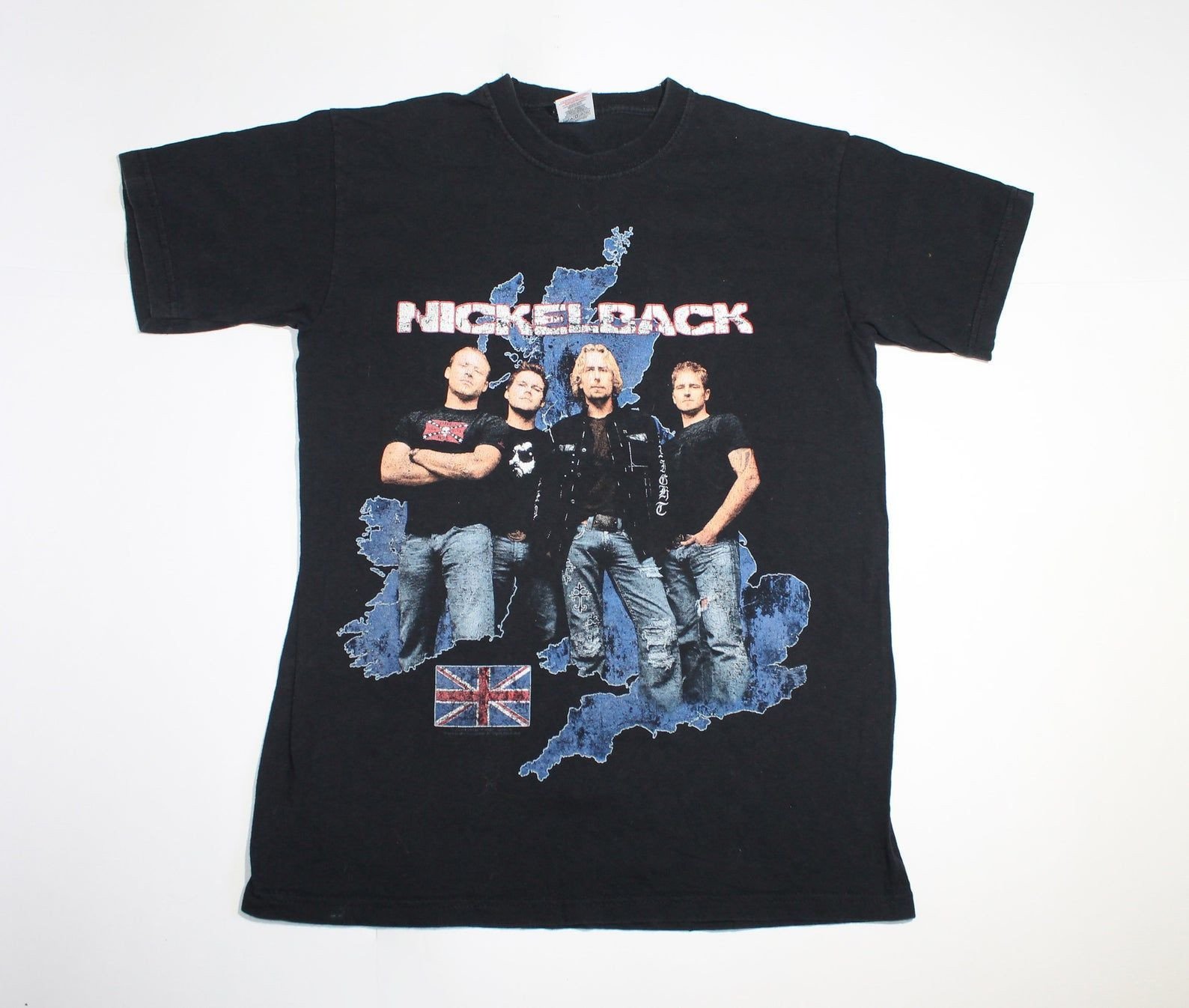 Nickelback Shirt Live In The Uk Tour Shirt Canadian Post Grunge Band Shirt Hard Rock S