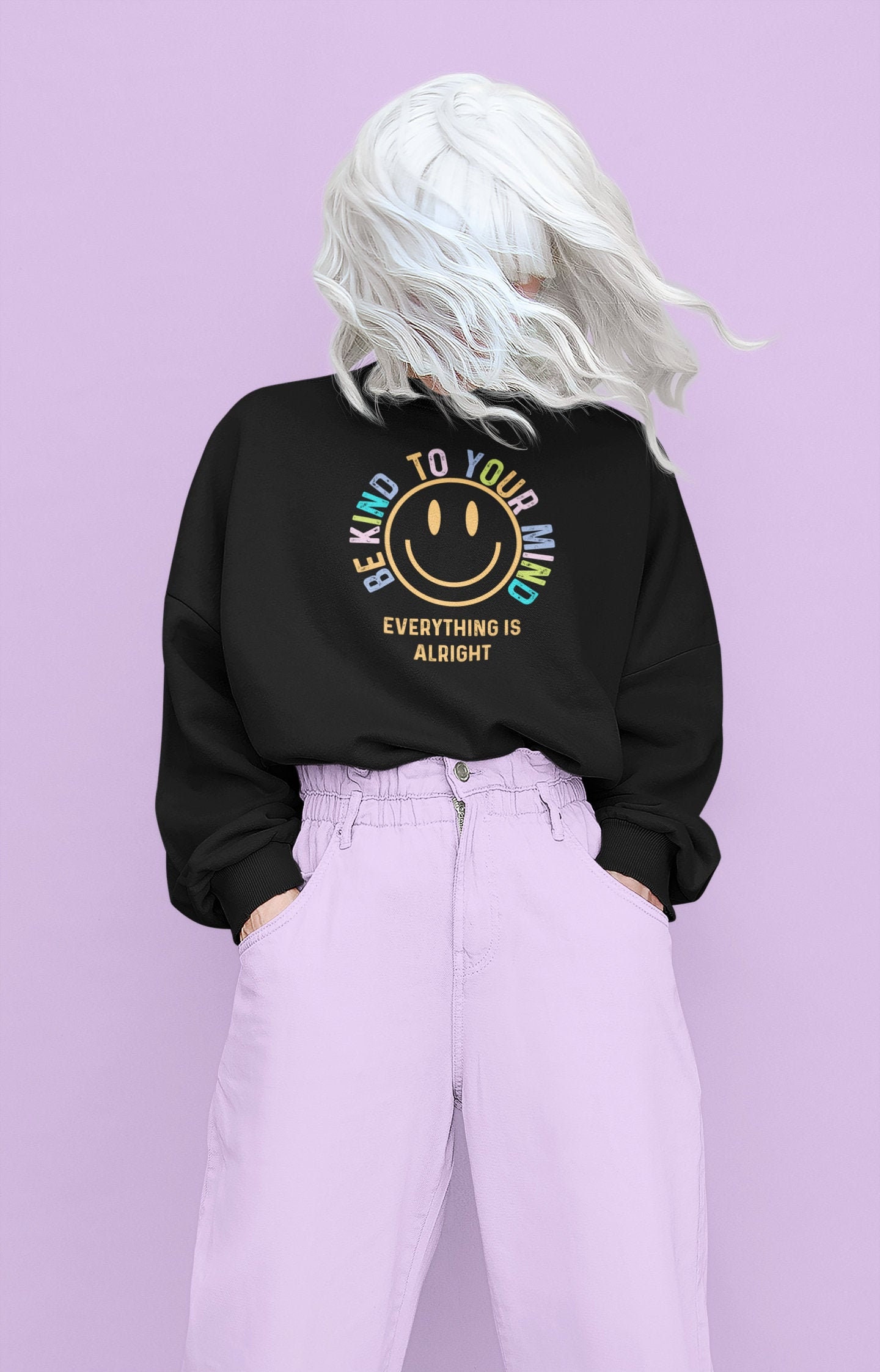 Good Vibes Sweatshirt Mental Health Hoodie Oversized Sweatshirt Trendy Hoodie Oversized Hoodie Aesthetic Hoodie Tumblr Hoodie