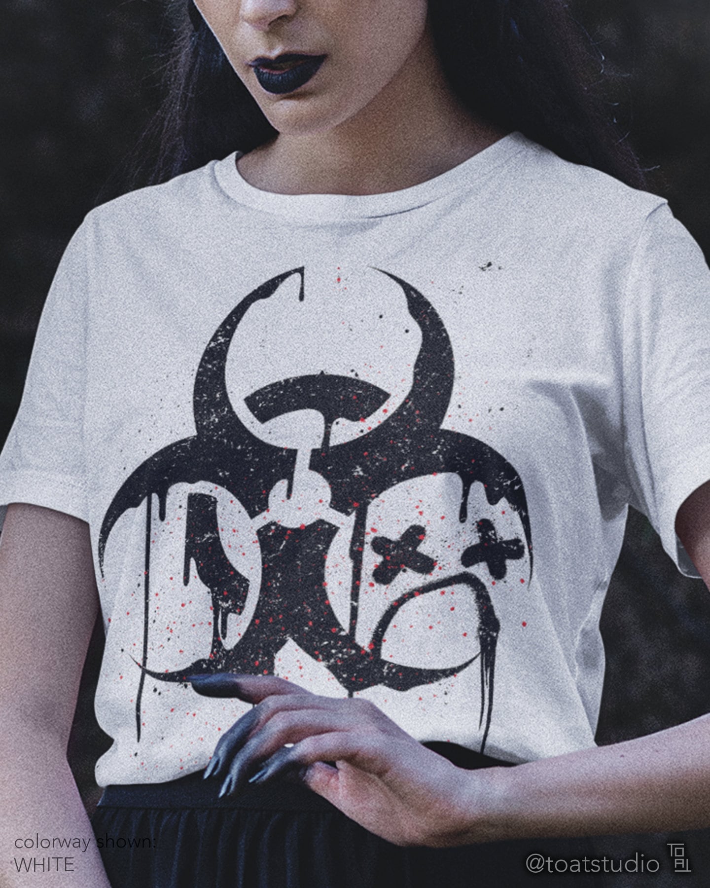 Graffiti Toxic Sadness Unisex T-shirt, Spray Paint Art, Graffiti Grunge, Biohazard Shirt, Dripping Paint, Sad Face Shirt, Alternative Grunge