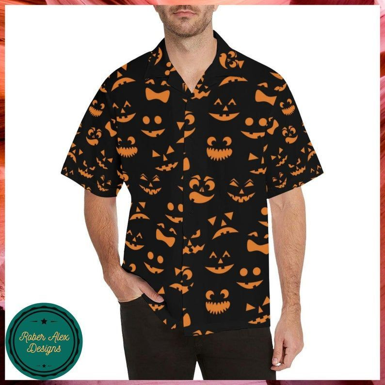 Halloween Pattern Hawaii Shirt – Halloween Short-Sleeve Shirt