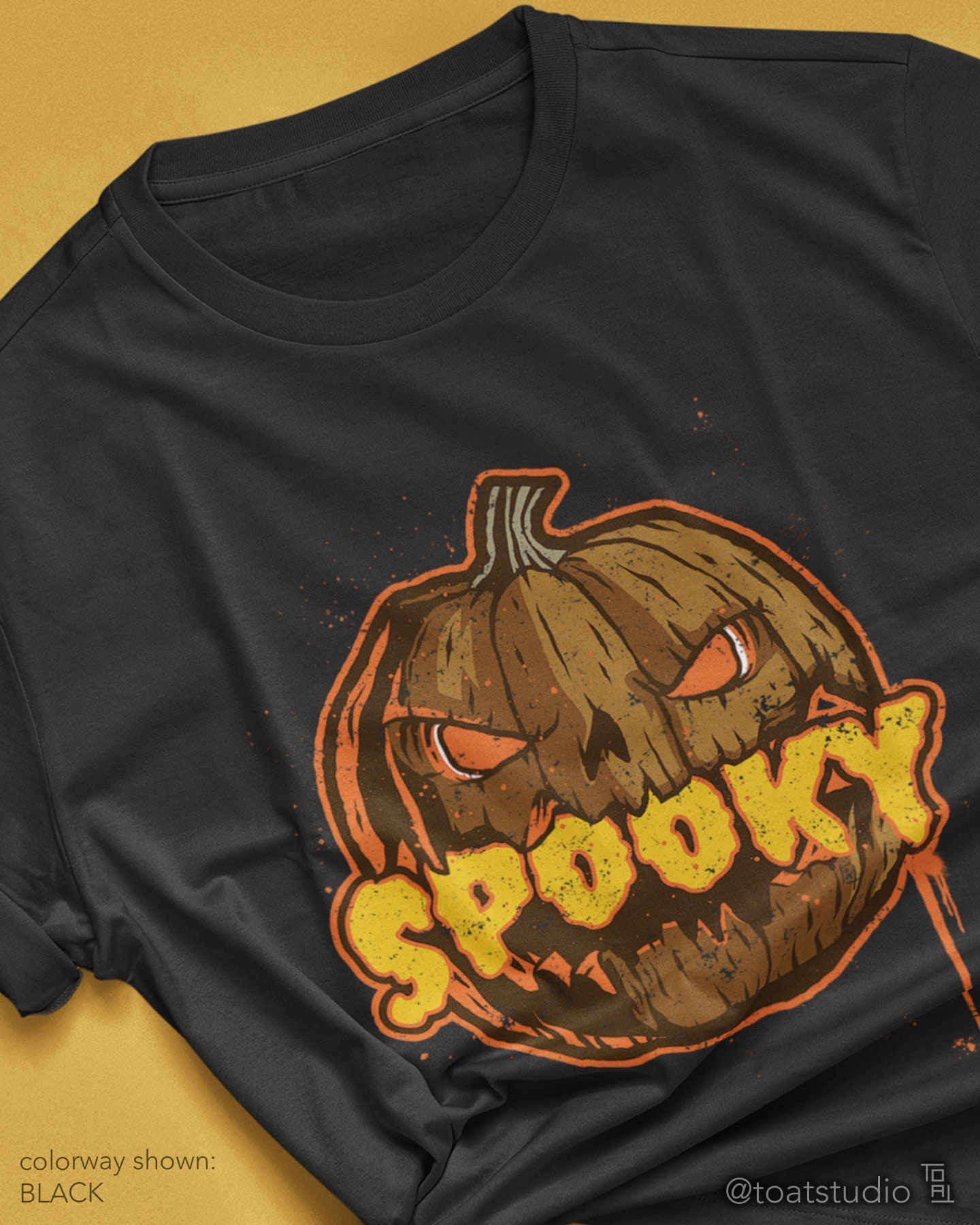 Spooky Jack-o-Lantern Unisex T-shirt, Scary Spooky Halloween Pumpkin, Halloween Spirit Tee, Evil Jack o Lantern, Retro Gothic Grunge Apparel