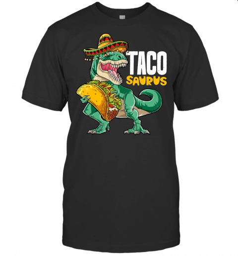 Tacosaurus Shirt Taco Cinco De Mayo Kids Boys Dinosaur T Rex