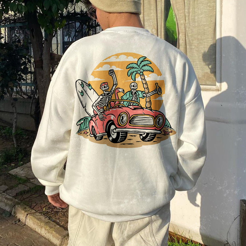 Men’S Vintage Print Sweatshirt