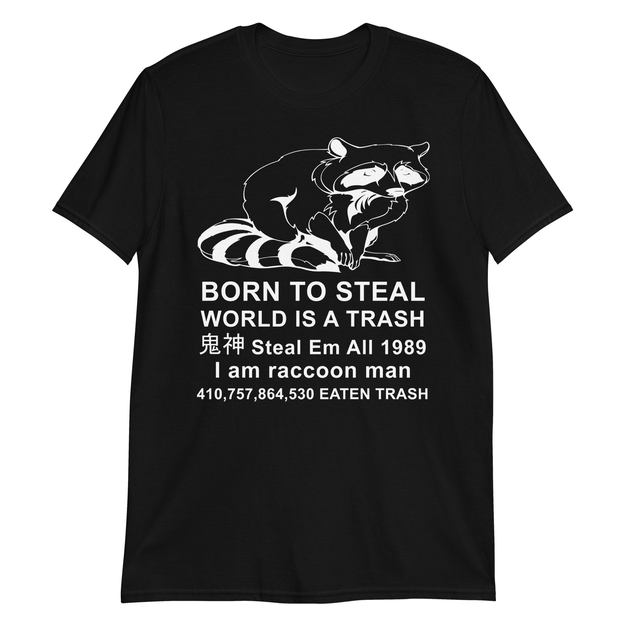 Born To Steal World Is A Trash – Raccoon Meme T-Shirt