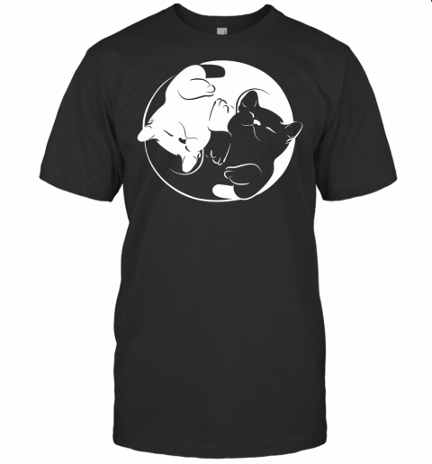 Yin Yang Yoga Zen Cats T Shirt  Yoga Gift Cat Shirt