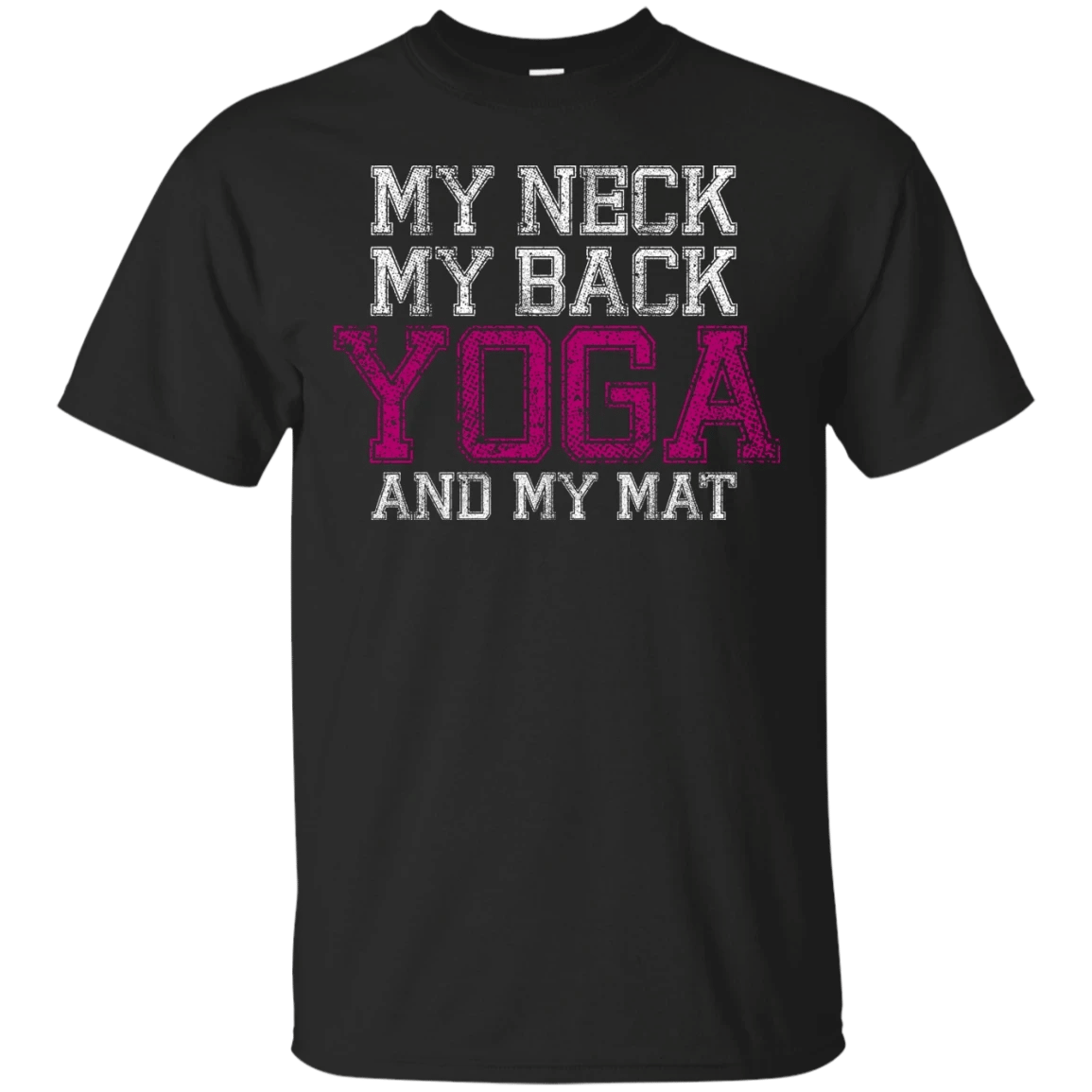 Yoga And My Mat Pink Version T-Shirt