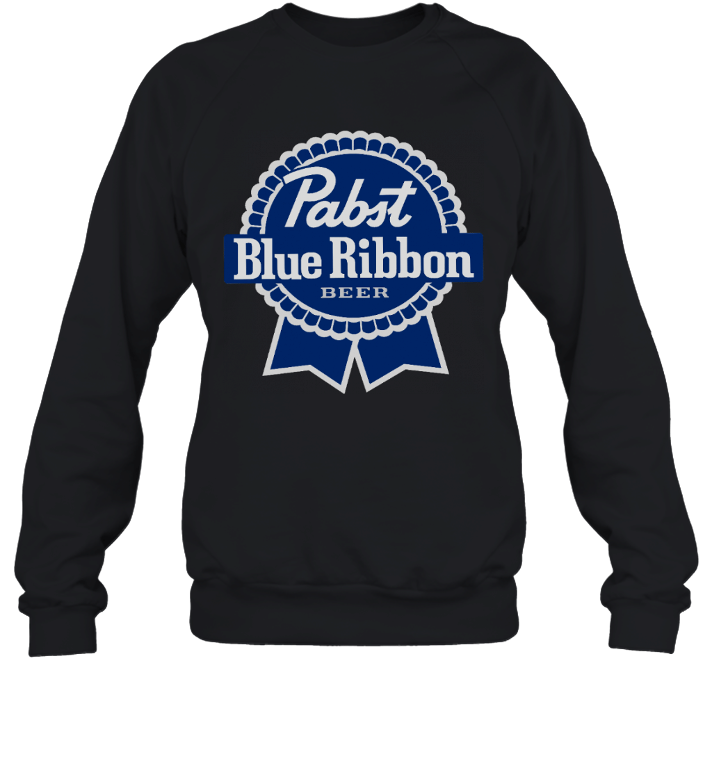 Pabst Blue Ribbon Lady Short Sleeve Crewneck Tees Tops Sweatshirt