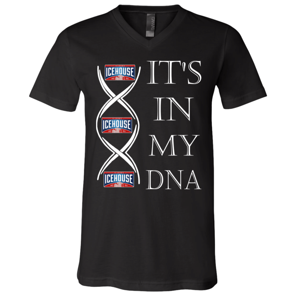 It’S In My Dna Icehouse Beer Addict Unisex V-Neck T-Shirt