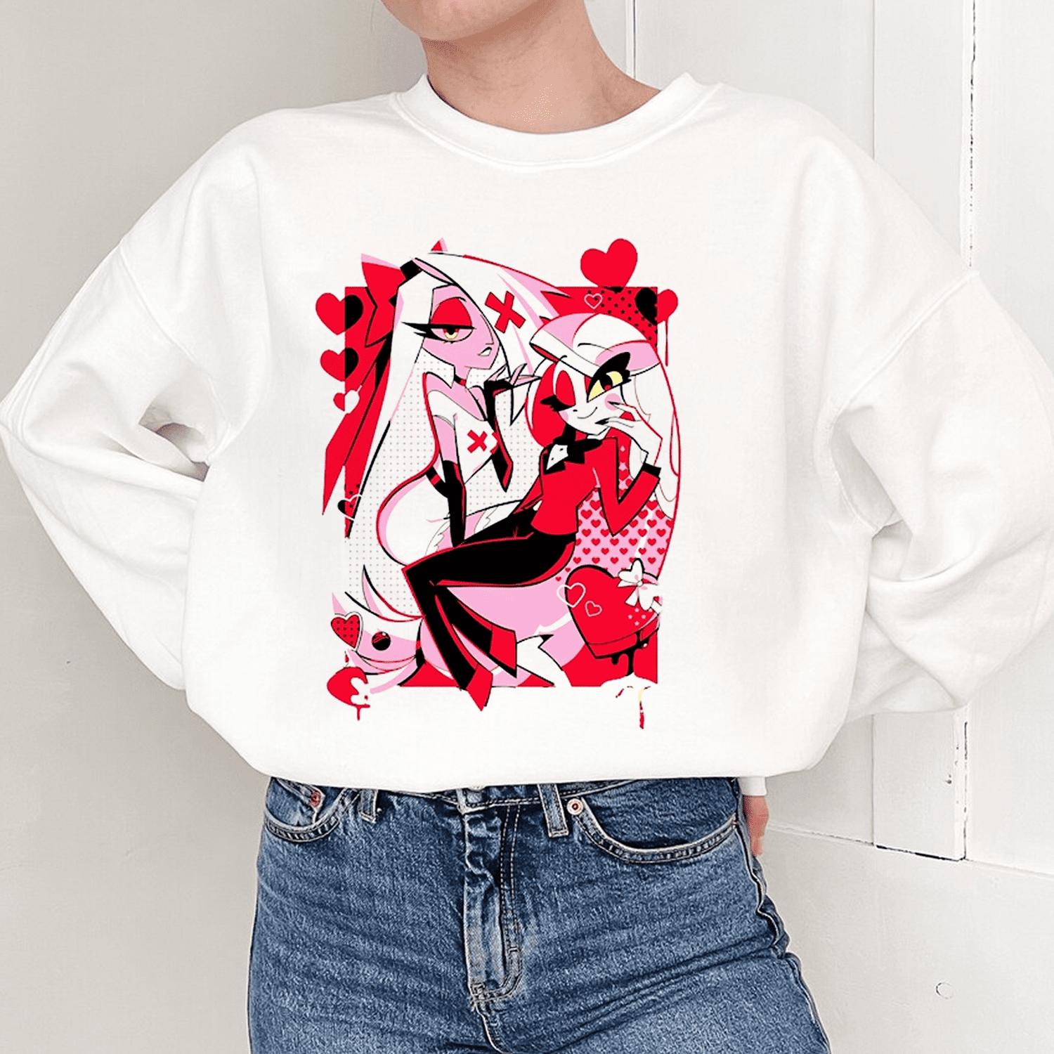 Hazbin Hotel Valentines T-Shirt Sweatshirt Hoodie Breathable Comfort