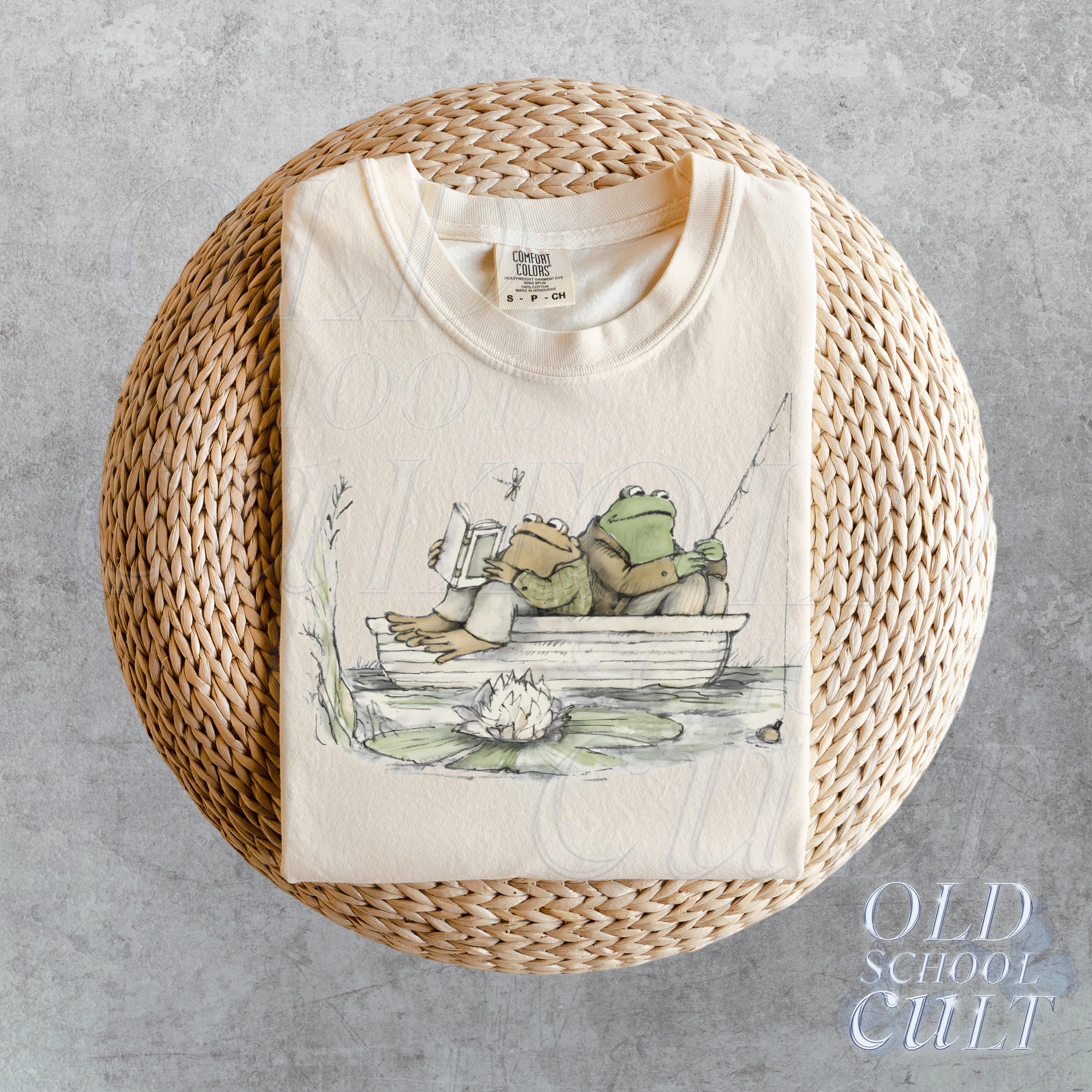 rog 90s Vintage Graphic Shirt, Retro Toad Tee, Nature Shirt, 2000s Frog T-Shirt, Book Lovers Shirt, Vintage Unisex Oversize Cotton Tee