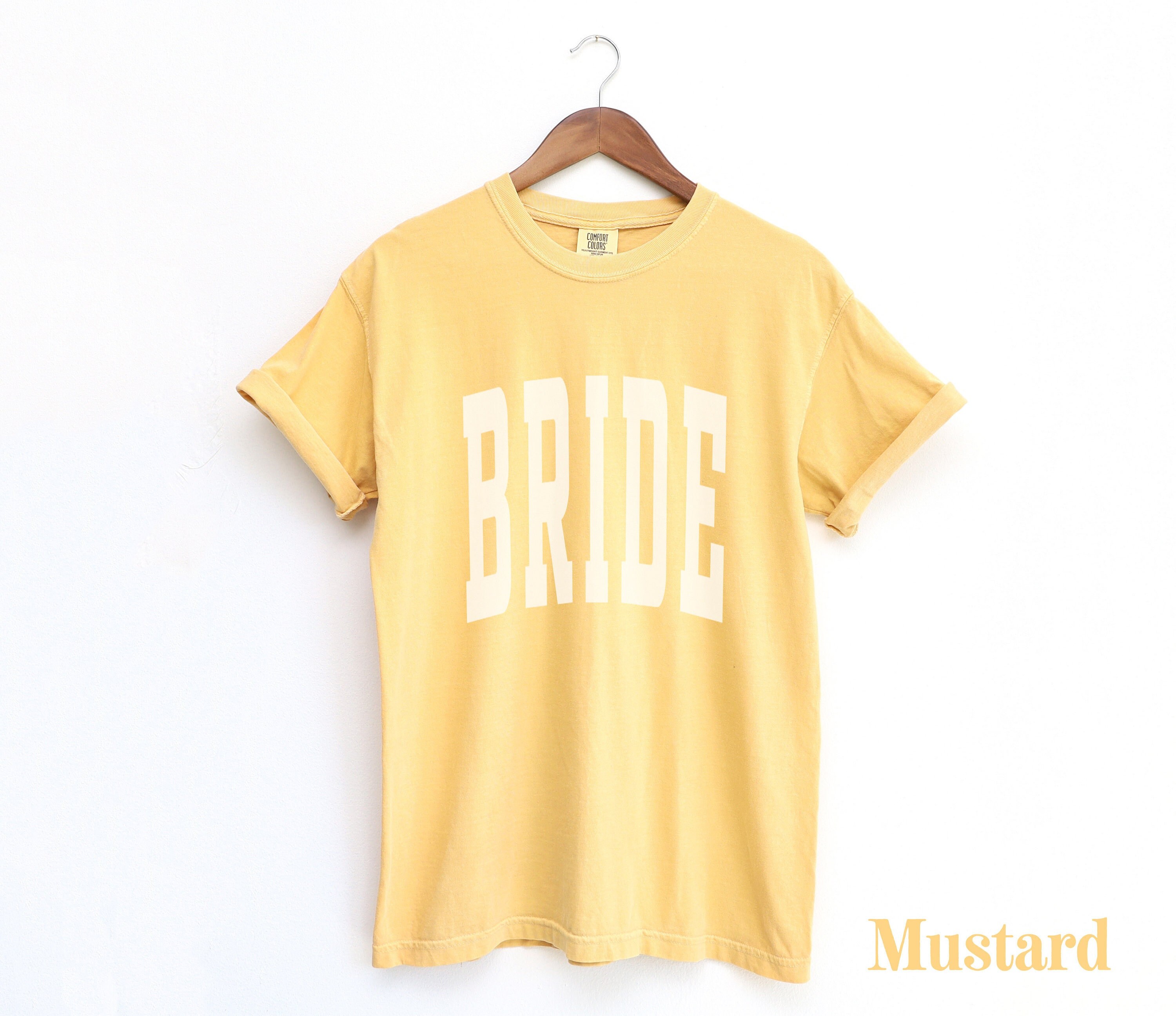 Bride Comfort Colors Tshirt Bride Gift Bride Shirt Bachelorette Party Shirts Gift for Bride Getting Ready Shirts Bride Tshirt Wedding Shirt