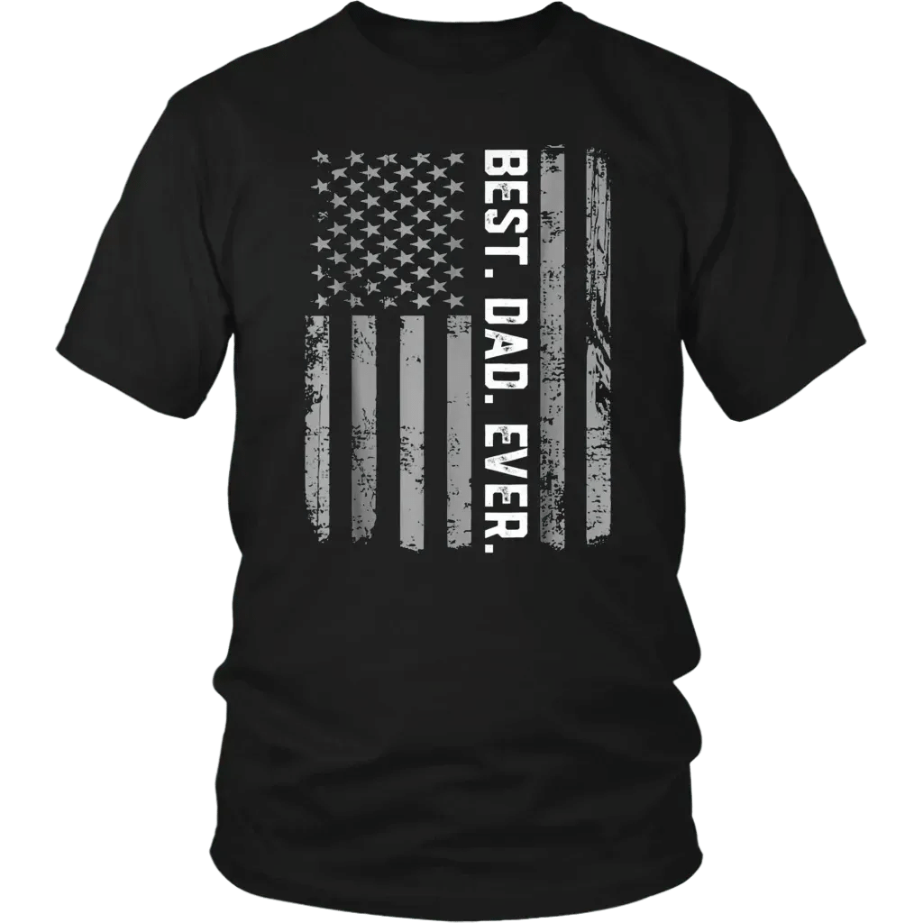 Order Best Dad Ever Vintage Flag T-Shirt