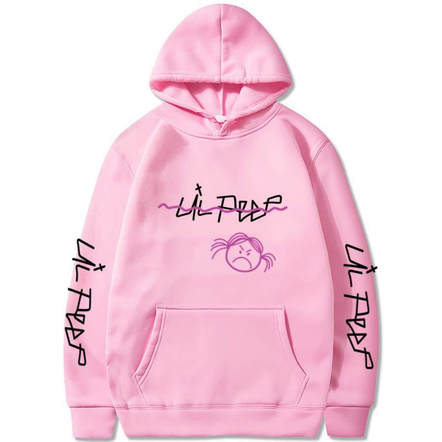 Lil Peep Fashion Pink Sweatshirt Hip Hop Hoodies Love