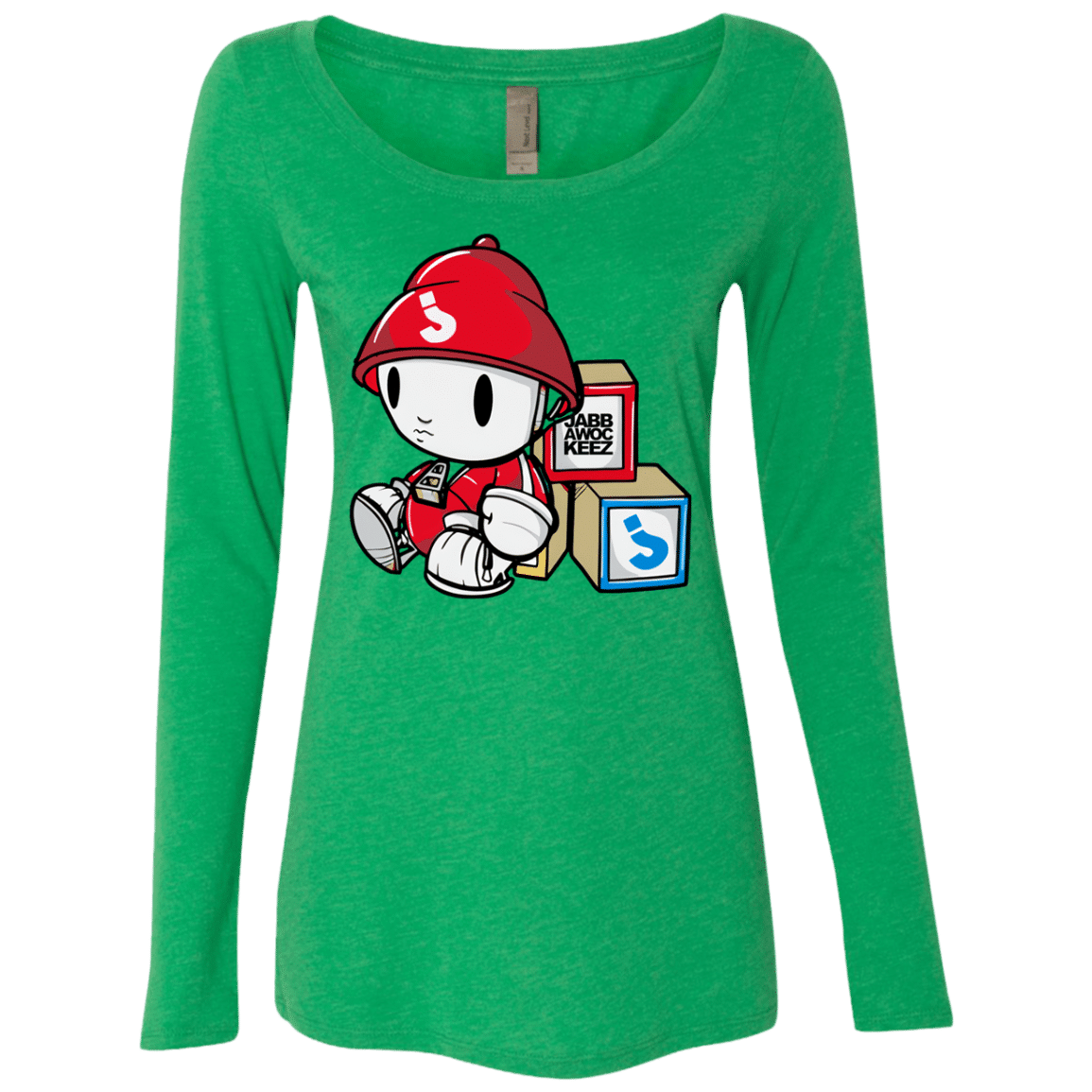 Jabbawockeez Merch Blocks Womens Triblend Long Sleeve Shirt