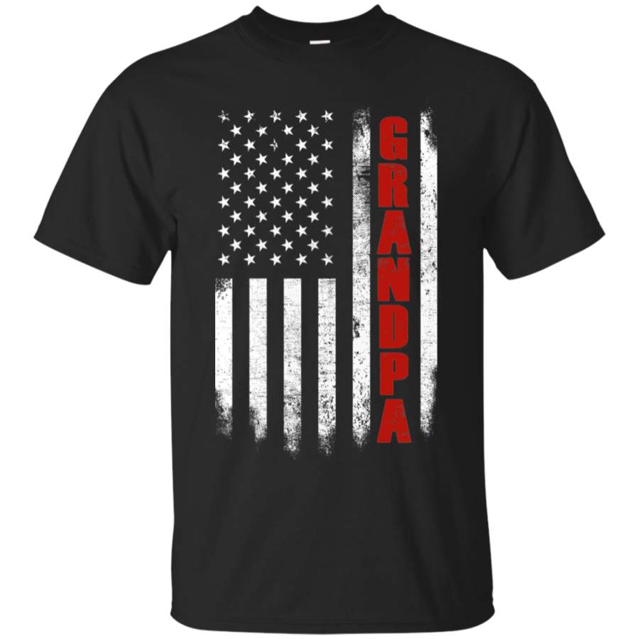 Men_s Papa an american flag. father_s day shirt gift. grandpa tee