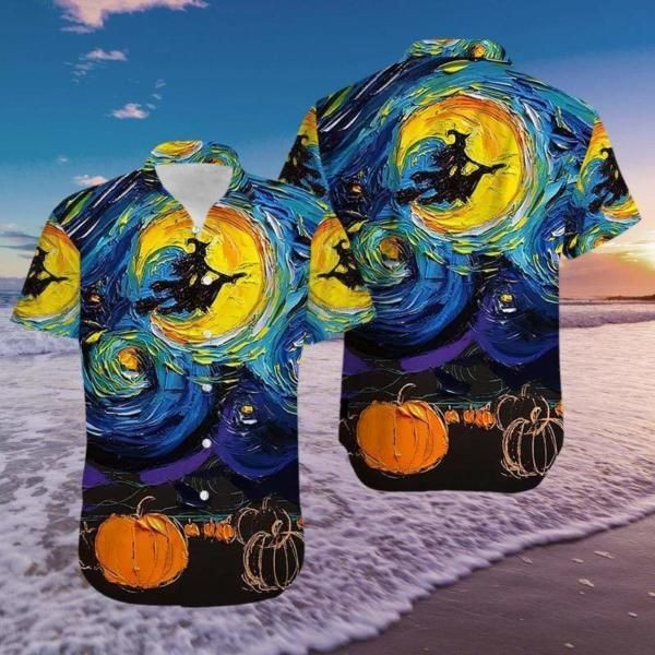 Witches Halloween Art Hawaiian Shirt