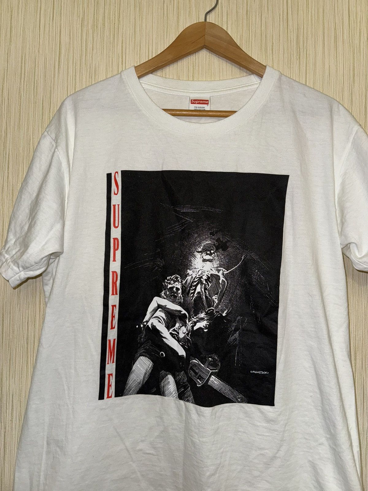 Rare FW17 Supreme horror chainsaw tee, Shirt Outfit, Gifts For Men, Gifts For Women