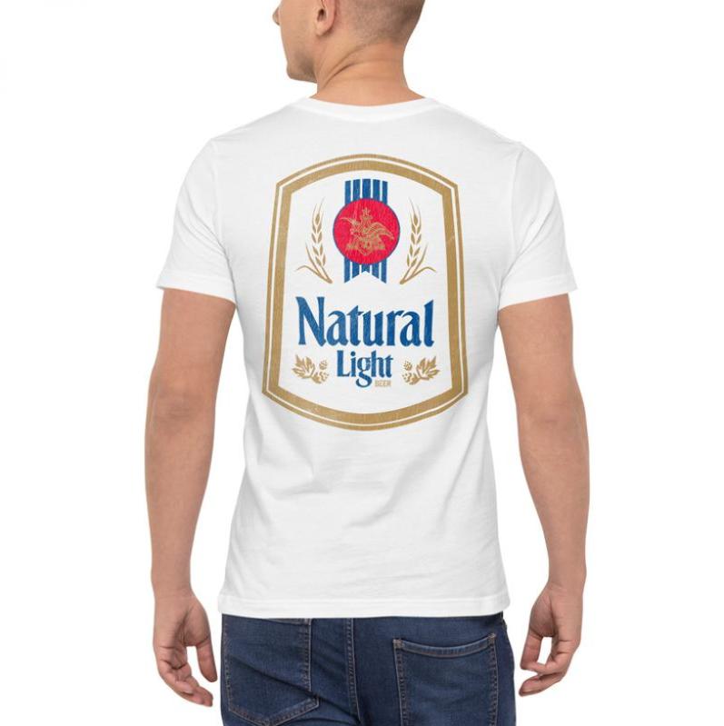 Natural Light Distressed 1 Sided T-shirt