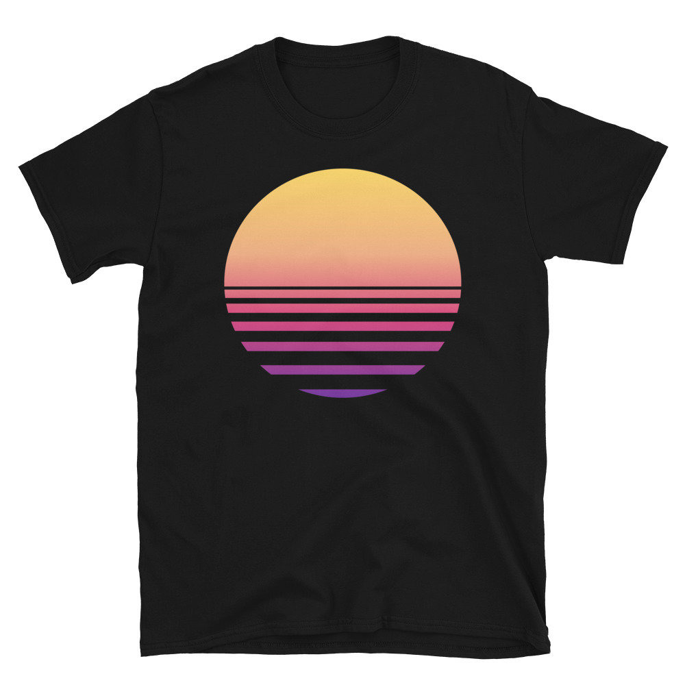 Vaporwave Sunset – Synthwave, 80s Aesthetic, EDM, Japanese T-Shirt