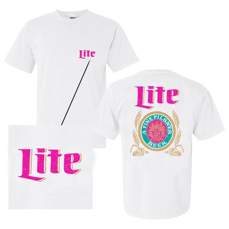 Miller Lite T-shirt – 2 Side – Styles For Every Occasion – Shades For Everyone – Unisex Designs – Limited Edition Prints – Sizes For All Bodies, Unisex Crewneck Sweatshirt, Unisex Hoodie, Unisex Apparel Relaxed Fit Printed In The USA