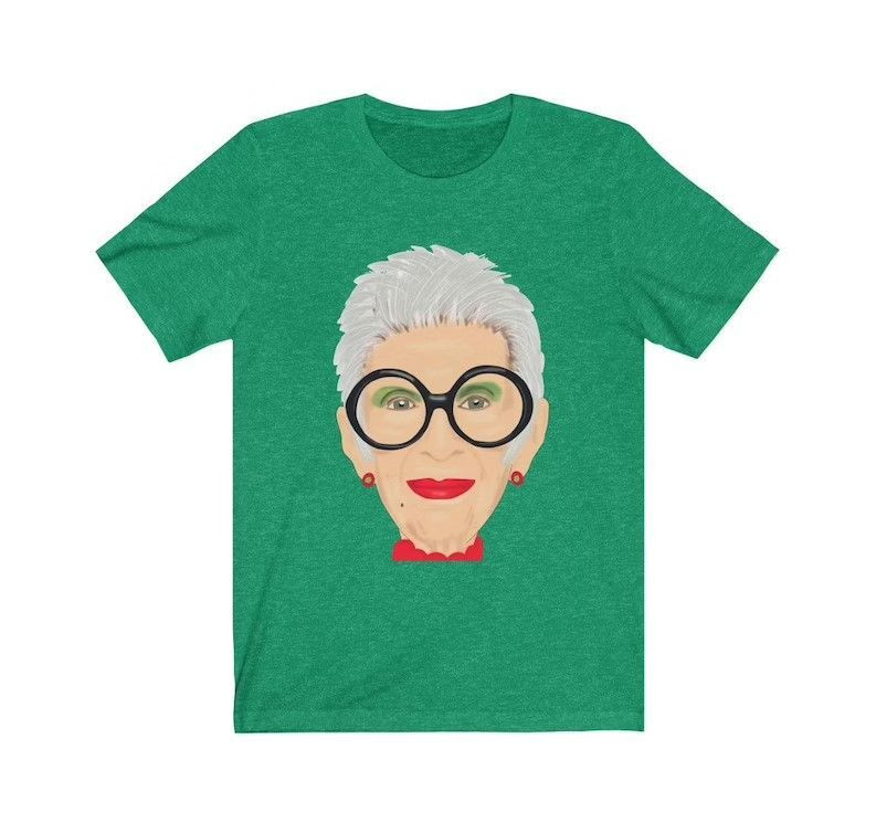 Iris Apfel Advanced Style Fashion Icon Vogue Unisex Jersey Short Sleeve Tee