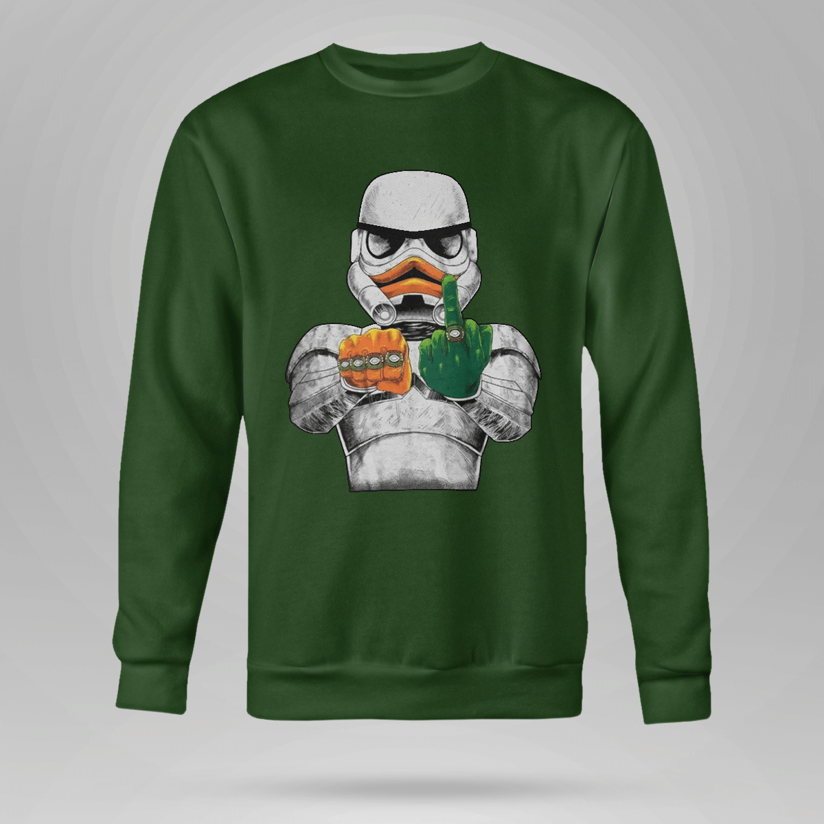 University Of Miami U Trooper Crewneck Sweatshirt