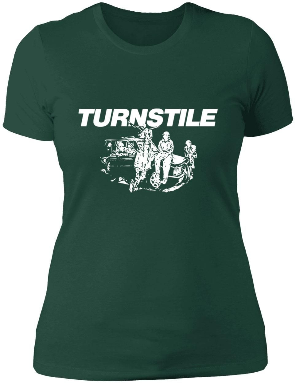 Turnstile Band Merch Turnstile Car Premium Ladies Shirt