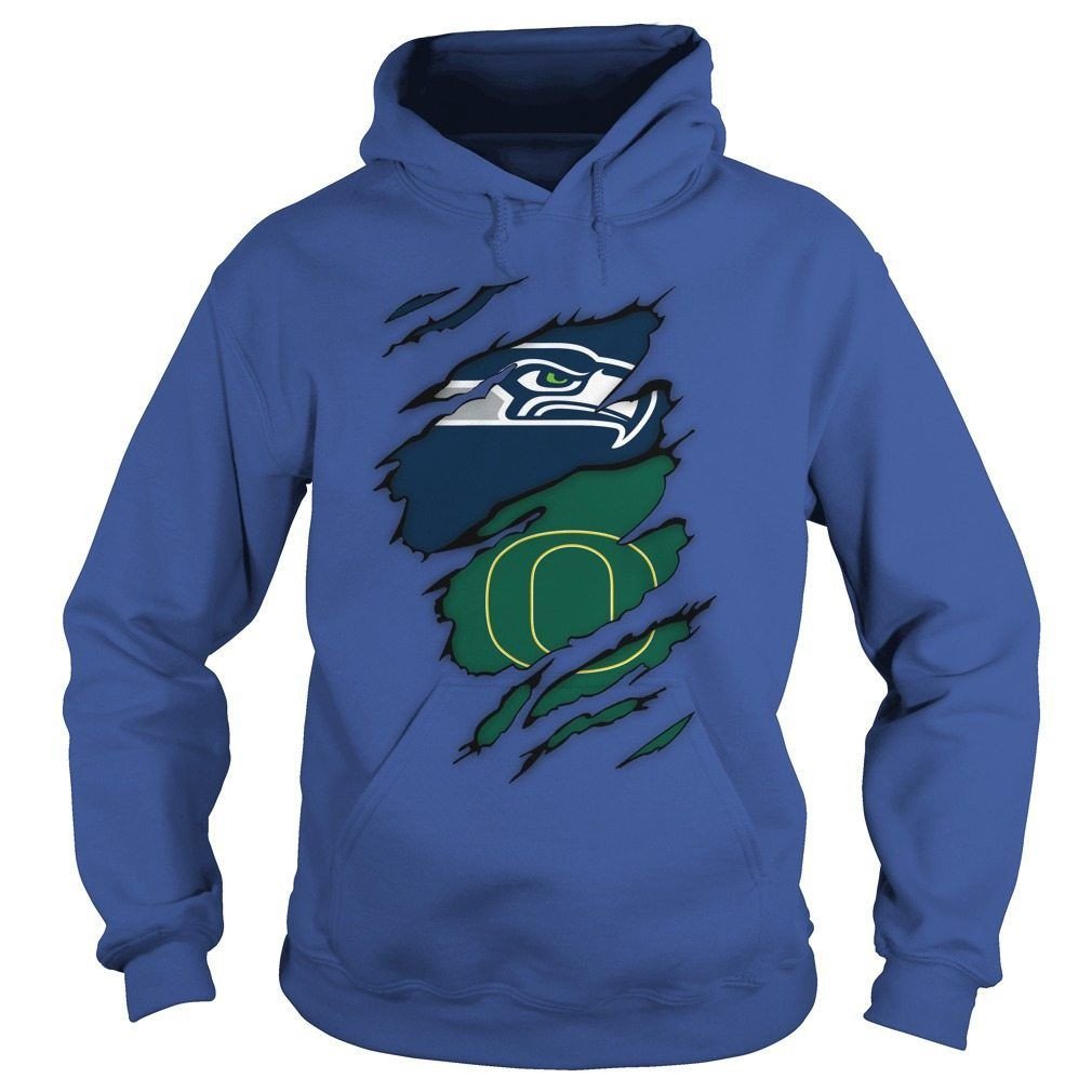 Oregon Ducks And Seattle Seahawks Football Team Fans Shirts