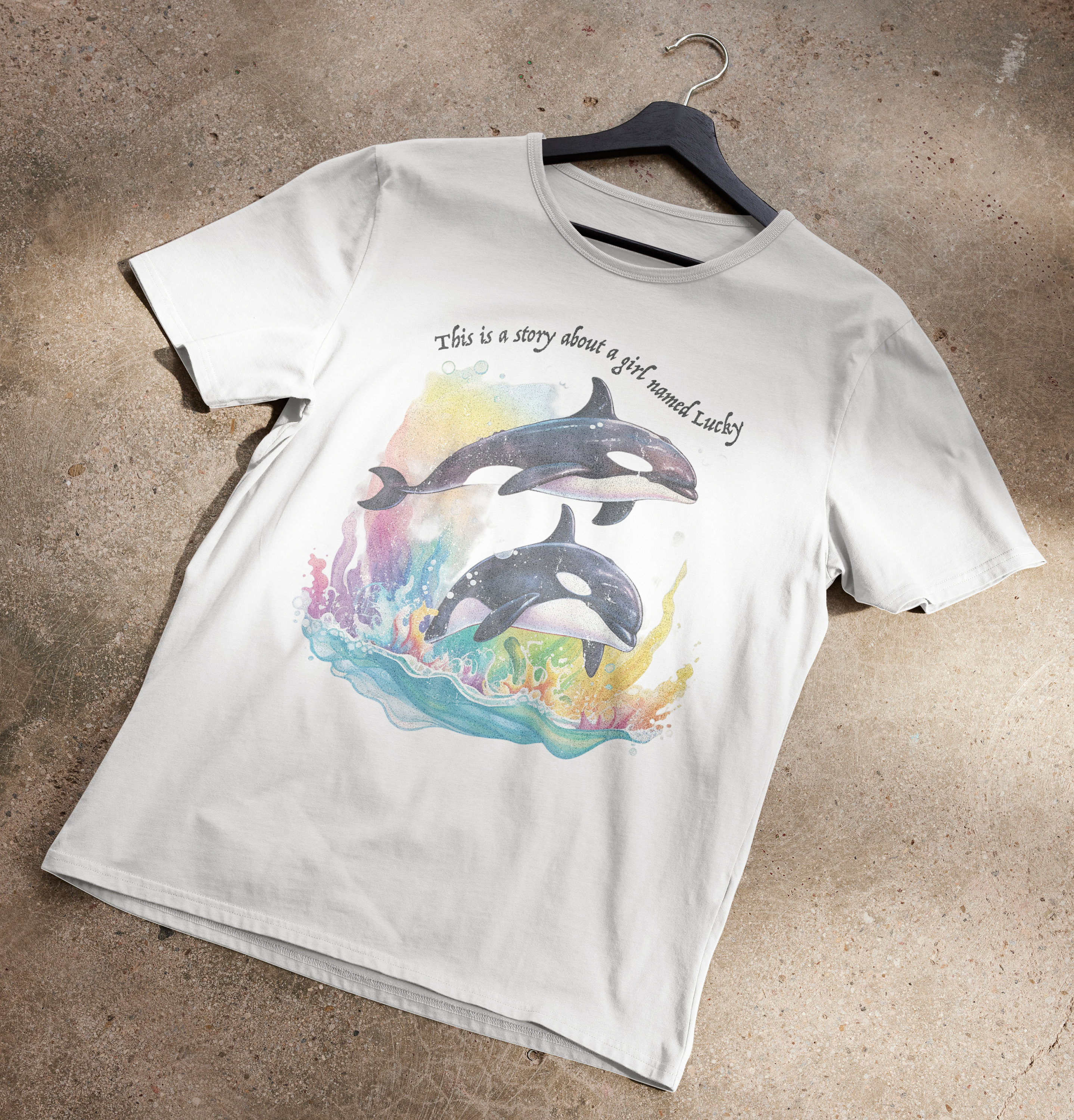 This Is The Story About A Girl Named Lucky Whales T-Shirt