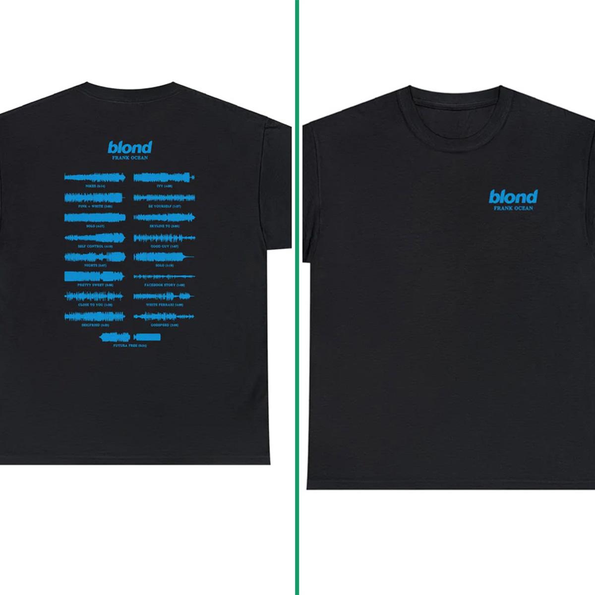 Frank Ocean BLOND album WAVEFORM T-Shirt, Blond T-shirt